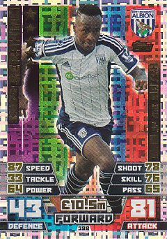 Saido Berahino West Bromwich Albion 2014/15 Topps Match Attax Man of the Match #398